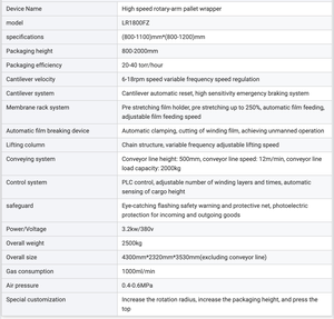 Online Automatic Stretch Wrapping <b>Machine</b> With <b>Rotary</b> Arm Pallet Wrapper <b>Rotary</b> Arm Pallet Wrapping <b>Machine</b> - Product Image 2