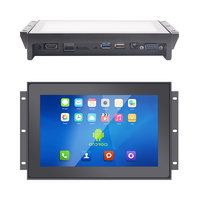 PC en métal à cadre ouvert intégré WIFI Android 11 Os PC à écran tactile industriel de 7 pouces