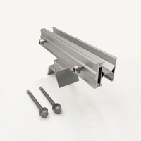 9 rails et pinces pour panneaux solaires sunsolar Structure de montage solaire pour supports de montage Pv Kit de rails