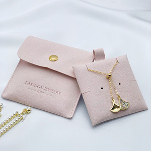 Envelope Jewelry Packaging Bags with Insert Pad Jewelry Pouch Bag and <strong>Box</strong> with Logo for <strong>Earring</strong> <strong>Holder</strong> - Product Image 3