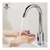 Nouveau robinet de lavabo intelligent à détection rapide, sans contact, à capteur infrarouge DC/AC
