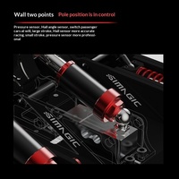 Volant de course sans fil modulaire SIMAGIC P1000 à trois pédales avec double pédalier pour PC-USB
