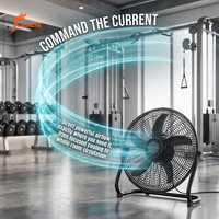 Ventilador Industrial de Pie de 18 Pulgadas 3 en 1 con Aspas Metálicas, Opciones de 3, 5 y 7 Aspas, Precio de Fábrica Económico para Exportación