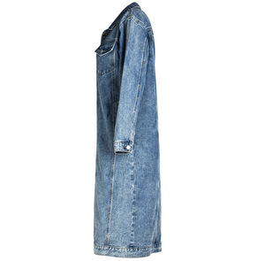 Veste en jean pour femmes 2023, nouveau, lavable, rétro, auto-culture, personnalité, rue, <span class=keywords><strong>tendance</strong></span>, longs vêtements pour dames, vêtements chics - Product Image 6