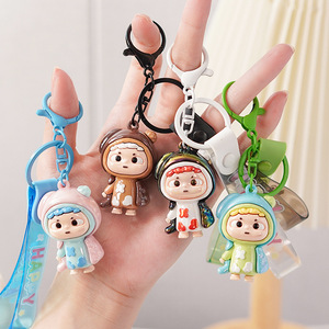 Cute Fun Electroplated PVC Keychain Cartoon PVC Anime Keychain for Promotion