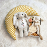 Cadeau de Pâques pour bébé : Lapin à longues oreilles en sublimation, jouet lapin à transfert thermique, cadeau de Pâques