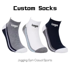 Knitted High Ankle Lightweight Nylon Spandex Cotton Performance <b>Socks</b> Quick Dry for Jogging Gym Casual Sports Wear Wholesale - Product Image 1