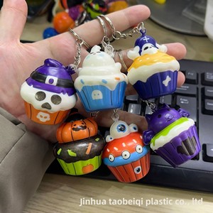 Llavero de la serie de Halloween de la provincia de Zhejiang, transfronterizo, juguete antiestrés de rebote lento, de PU, apretable, con textura de cáscara de huevo - Product Image 1