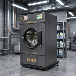 Séchoir à linge industriel entièrement automatique 50 kg, chauffé électriquement, autonettoyant, 380 V pour hôtels et usines - Product Image 3