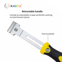 Raspador Retráctil Multiusos KADELI, Herramienta de Limpieza, Herramienta para Remover Calafateo y Sellador