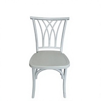 Chaise en résine plastique blanche empilable de haute qualité 800 lbs pour banquets, événements, mariages et fêtes, modèle X-Back, vente en gros