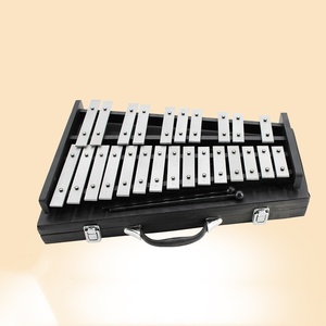 Glockenspiel à 25 notes avec boîte de rangement, Xylophone en aluminium, Instrument de percussion Orff, Jouet musical pour enfants - Product Image 2