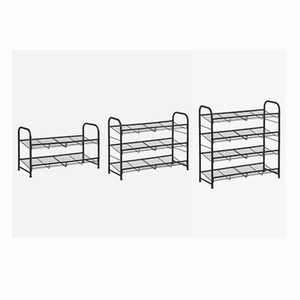 SONGMICS étagère à chaussures en métal avec <span class=keywords><strong>angle</strong></span> d'inclinaison réglable pour porte d'entrée Garage organisateur de chaussures pour placard étagère à chaussures pour porte d'entrée - Product Image 1