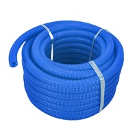 Protection de fil électrique, tube de conduite, Flexible, bleu gris, HFT, 5m, 25mm