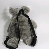 Sac à dos en peluche Koala gris, sac de voyage pour animaux de compagnie, zoo australien
