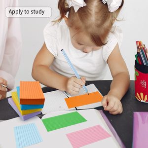 Bulk Wholesale Custom 3x5 Inch 120 Sheets/pack Index Cards Ruled Color <strong>Study</strong> Note Memo <strong>Pads</strong> for Learning School and Office - Product Image 5