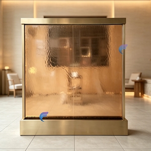 Moderna Cascada Rectangular de Lujo con Energía Solar, Hecha a Mano, con Iluminación LED Interior, Cambio de Color, Inalámbrica - Product Image 5
