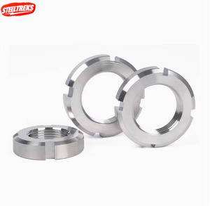 Steeltreks Hardware Befestigungselemente Mutter Edelstahl A2/A4 DIN 1804 Geriffelte Rundmutter M6-M100 für Maschinenwartung - Product Image 1