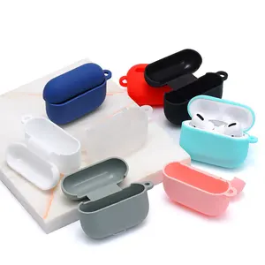 柔软硅胶耳机盖适用于Airpods亲保护套透明彩色定制印刷徽标