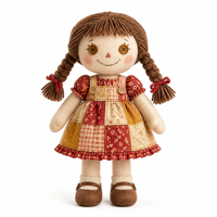 Adorable poupée en peluche personnalisée en coton et polyester avec rembourrage en coton PP, certifiée CE, vente en gros OEM, cadeau pour enfants