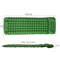 Vente en gros Matelas gonflable de randonnée pliable en nylon TPU Tapis de couchage imperméable pour le camping