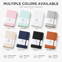 Cuaderno de Bolsillo Personalizado al por Mayor, Color Macaron, Tamaños A5, A6, A7, Impresión de Logotipo Personalizado, Cuaderno de Cuero con Correa Pequeña, Fábrica OEM