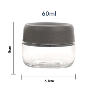 Pot en verre rond transparent de 60 ml avec couvercle à vis pour confiture ou <span class=keywords><strong>caviar</strong></span> - Product Image 5