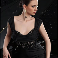 Robe de soirée sirène élégante en dentelle à épaules dénudées pour femme D&M, robe de cérémonie pour invitées de mariage, personnalisable OEM