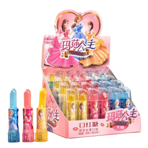 Caja de Dulces con Forma de Lápiz Labial con Sabor a Frutas Mixtas, Temática de Princesa TNCI, Perfecta para Fiestas de Niños, Juego de Imitación, Recuerdo de Fiesta, Golosina - Product Image 4