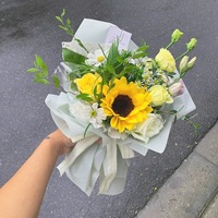Papier d'emballage floral uni pour fleuristes, bouquets et arrangements, épais, imperméable, style coréen, stock en gros Chine