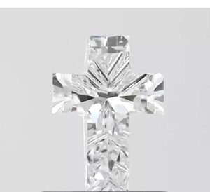 Diamant de laboratoire taillé en croix, couleur D-F, excellente finition, clarté CVD VVS-VS, pour la fabrication de bijoux pour femmes - Product Image 1