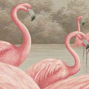 <span class=keywords><strong>Papier</strong></span> <span class=keywords><strong>peint</strong></span> personnalisé de style nordique moderne, paysage 3D, flamant rose, magnifique murale rose pour la chambre des petites filles, pour l'intérieur des hôtels - Product Image 4