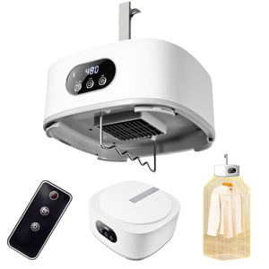 Sèche-linge électrique portable 600W mini en plastique pliable pour voyage, usage domestique, économie d'énergie, semi-automatique, hôtels, extérieur, compact - Product Image 1