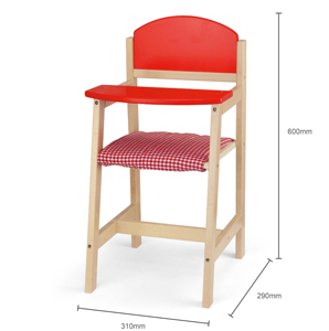 Poupées <span class=keywords><strong>en</strong></span> <span class=keywords><strong>bois</strong></span> pour enfants, jeu de repassage, <span class=keywords><strong>chaise</strong></span> <span class=keywords><strong>haute</strong></span> avec coussin, jouet de simulation - Product Image 3