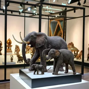 Vente chaude <span class=keywords><strong>2022</strong></span> : Sculpture d'éléphant en fibre de verre de haute qualité pour la décoration de parcs et de jardins - Product Image 1