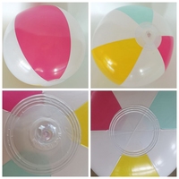 Jouets de piscine d'été, cadeaux de fête pour la remise des diplômes, Noël, la fête des Mères, Halloween, lot de 6 ballons gonflables classiques colorés en PVC de 16 pouces