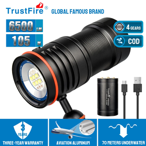 TrustFire DF50 6500LM Scuba Dive Video