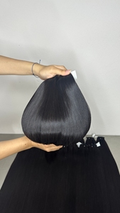 Extensions de cheveux humains bruts alignés sur les cuticules, pré-cousues invisibles, pour tresses naturelles, en gros - Product Image 2