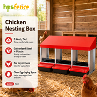 Nichoir à poules durable pour l'extérieur, 3 compartiments, bac de collecte des œufs facile à nettoyer