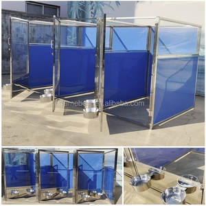 Büyük paslanmaz çelik köpek kulübesi kapalı köpek kafesleri modüler köpek kulübesi - Product Image 6