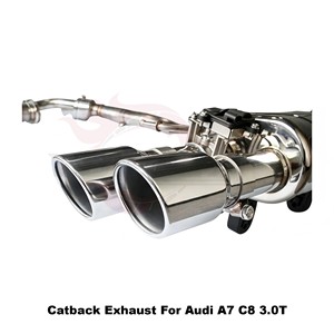 ระบบท่อไอเสียแคทแบ็กสแตนเลส Vortex Sport Sound Tuning สำหรับ Audi A7 C8 3.0T ปี 2019-2024 พร้อมวาล์วอิเล็กทรอนิกส์ - Product Image 4
