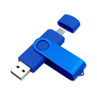 Flash Drive USB C Putar 2 in 1 OTG Pen Drive Logo Kustom Memory Stick