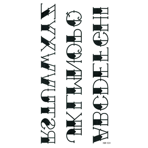 2025สติกเกอร์สักแบบชั่วคราวกันน้ำสำหรับผู้ชายปืน<span class=keywords><strong>สัก</strong></span>ลายตัวอักษรอาหรับใช้ได้ตามต้องการหรือขายส่ง - Product Image 4