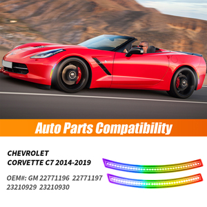 Bán Buôn Xe Phía Trước Phía Sau Bumper RGB LED Side Đánh Dấu Ánh Sáng Cho Chevrolet Corvette <span class=keywords><strong>C7</strong></span> 2014-2019 - Product Image 4