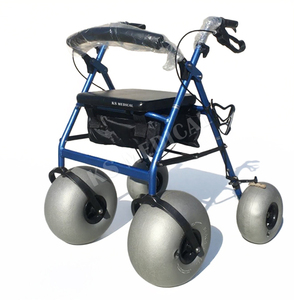 KSM-SW3 Used Beach <b>Rollator</b> China Manufacturer with Seat and Brakes for Sale All-Terrain Wheels Senior Beach Mobility Solutions - Product Image 5