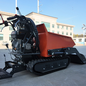 Mini-dumper chenillé 500 kg à commande hydraulique, transporteur de chantier, <span class=keywords><strong>brouette</strong></span> utilitaire pour construction et jardinage, électrique ou diesel, direct usine - Product Image 6