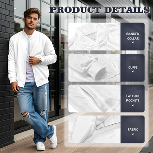 <span class=keywords><strong>Giacca</strong></span> da Baseball <span class=keywords><strong>con</strong></span> Bandiera del Marocco per Uomo/Donna - Numero 10 Personalizzato e Stampa Stella, Cappotto Varsity per Tifosi di Calcio Marocchini - Product Image 3