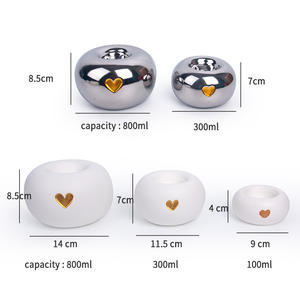 Mumluk seramik urn ile seramik urn köpek külleri sake cat kedi kremasyon cenaze kalp evcil hayvan vazosu - Product Image 2