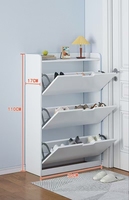 Meuble de rangement à chaussures moderne en bois imperméable, multifonctionnel pour salon
