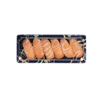 Sunzza Échantillon gratuit Emballage jetable pour gâteaux aux fruits Contenant à emporter Boîte à sushi rectangulaire en papier